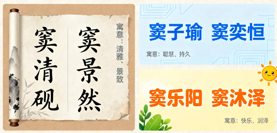 有寓意的窦姓男宝宝名字大全