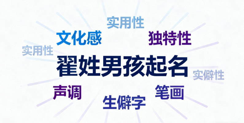 翟姓男孩起名大全