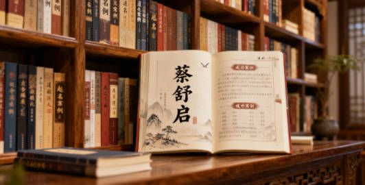 姓蔡的男孩名字大全