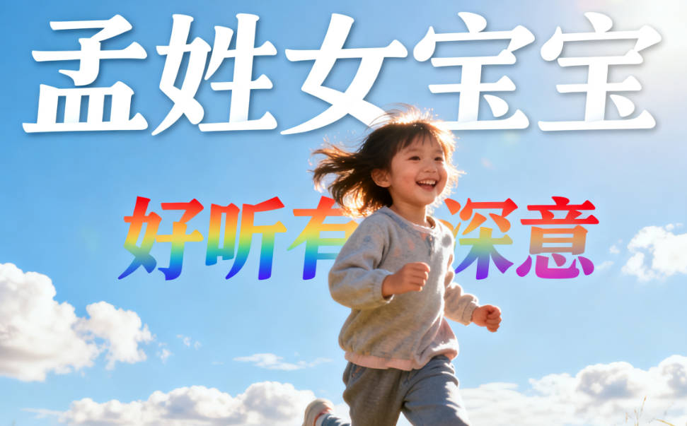 孟姓女宝宝起名寓意好的名字推荐