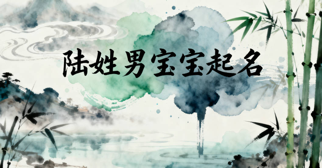 大气的陆姓男孩名字