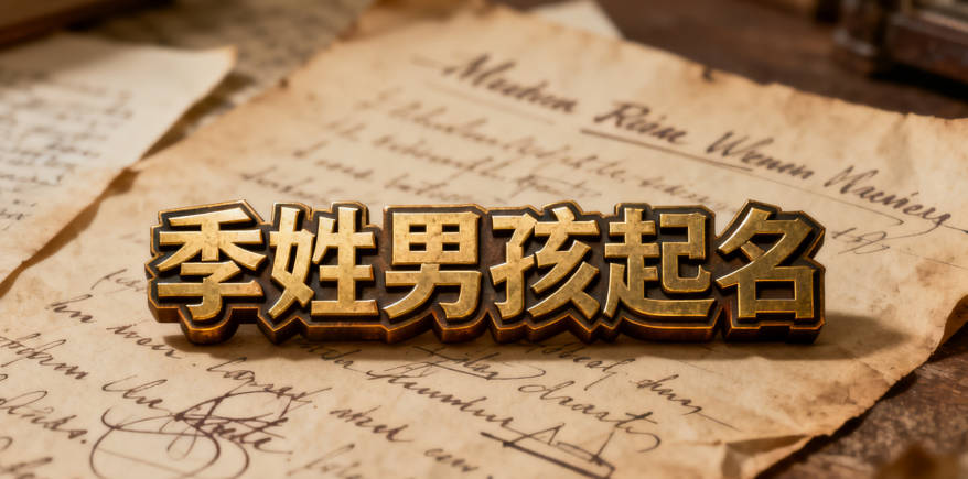 好听的季姓男孩名字