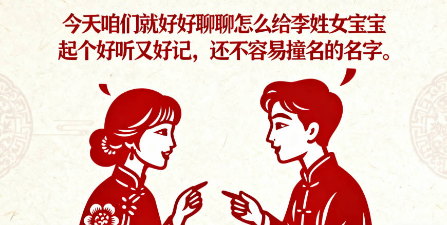 好听又好记的李姓女宝宝名字