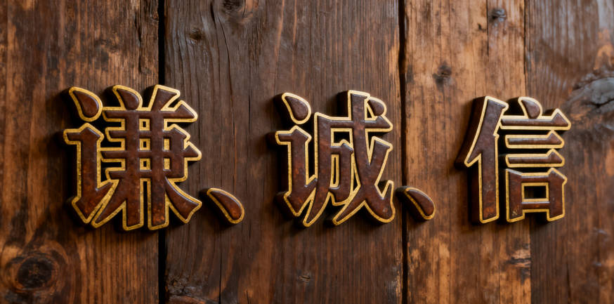 第一维品格维度(比如“谦、诚、信”)