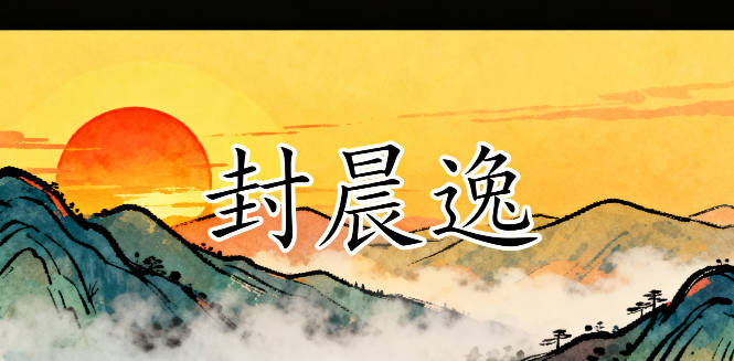改用 “晨” 字替代,“封晨逸” 保留春日感又避免俗套的转折