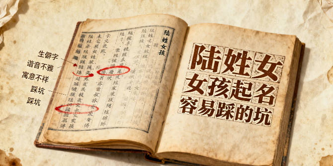 陆姓女孩起名大全