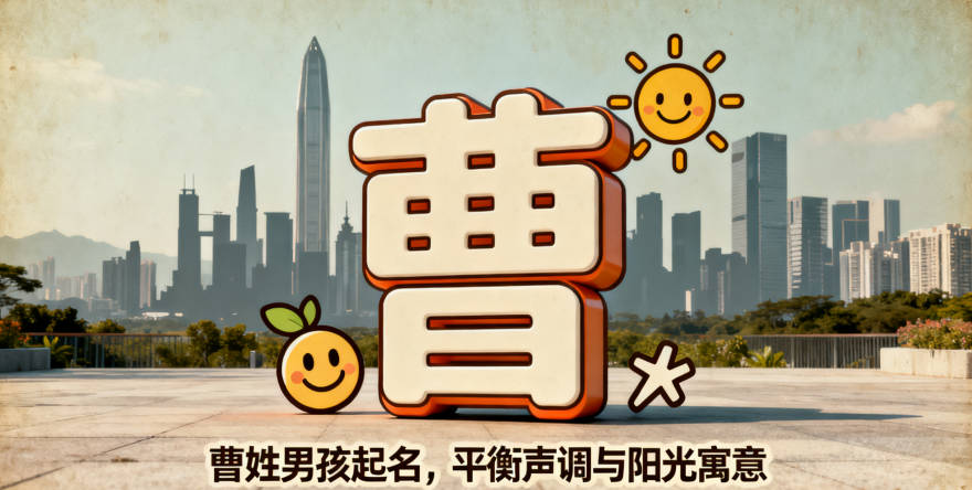 曹姓男宝宝起名寓意阳光开朗