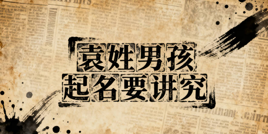大气有格局的袁姓男宝宝名字
