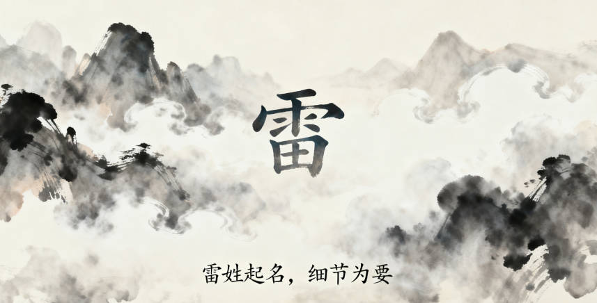 雷姓男宝宝起名顺口又好听