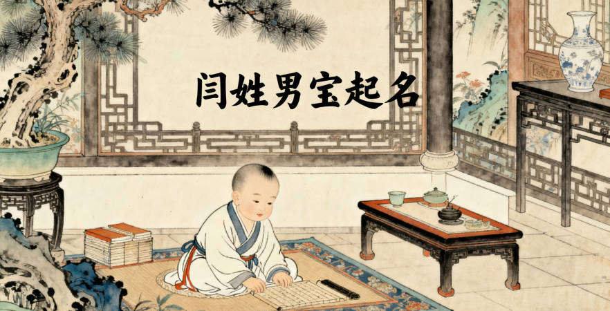 闫姓男宝宝起名顺口响亮