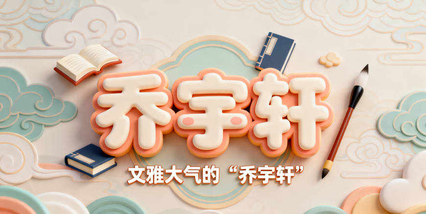 寓意学业有成的乔姓男宝宝名字