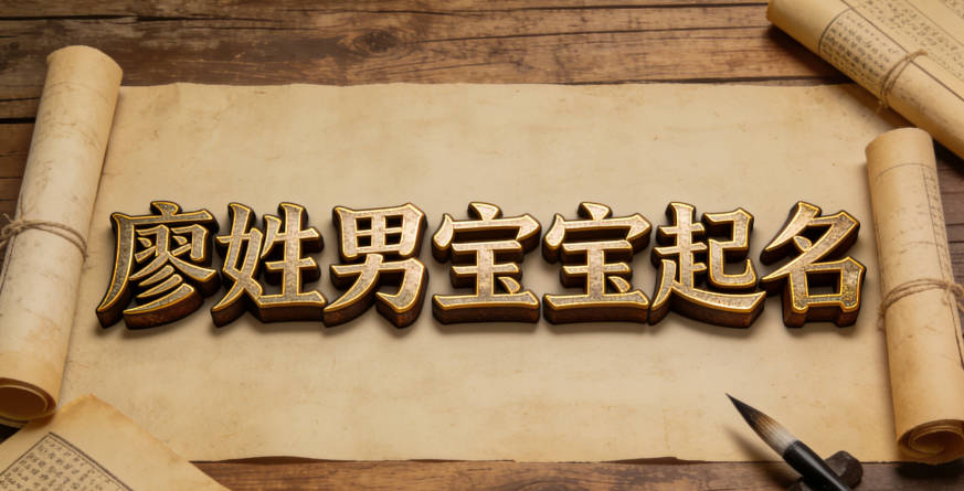 廖姓男宝宝起名大气稳重