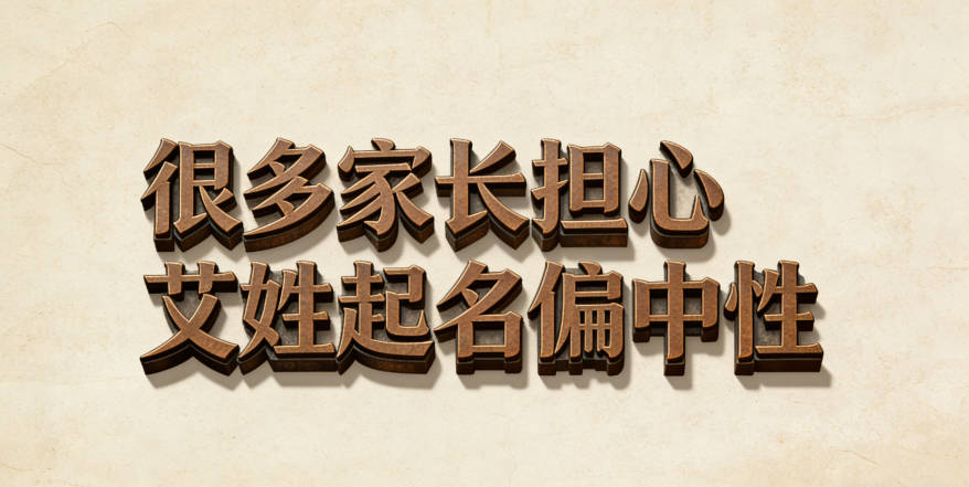 艾姓简单顺口的男孩名字