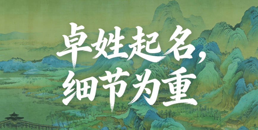 好听的卓姓男孩名字