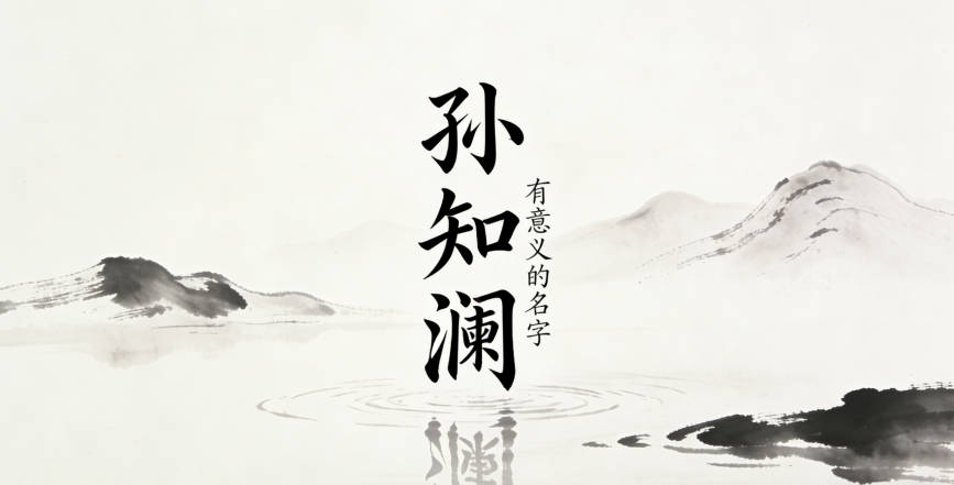 从李清照的诗词里提取意象,比如“知否知否”里的“知”和“星河欲转千帆舞”里的“澜”,组成孙知澜