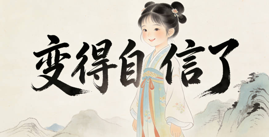 改成邱静萱后，她突然变得自信了