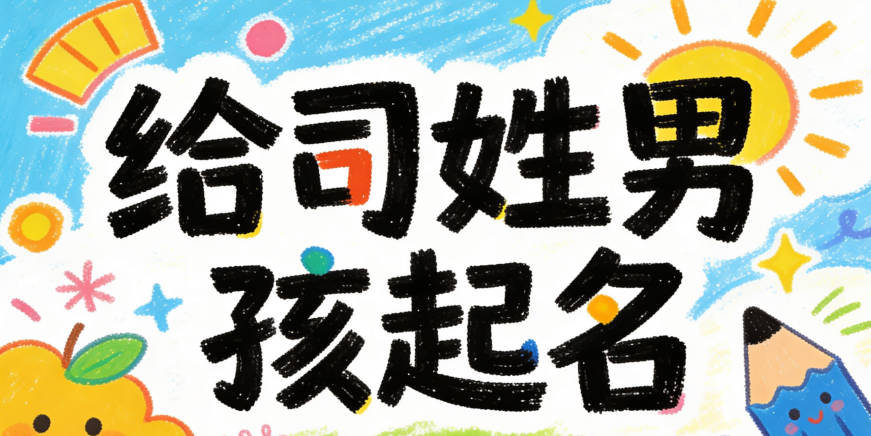 大气的司姓男孩名字