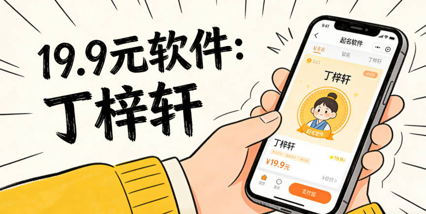 19.9 元软件起的丁梓轩