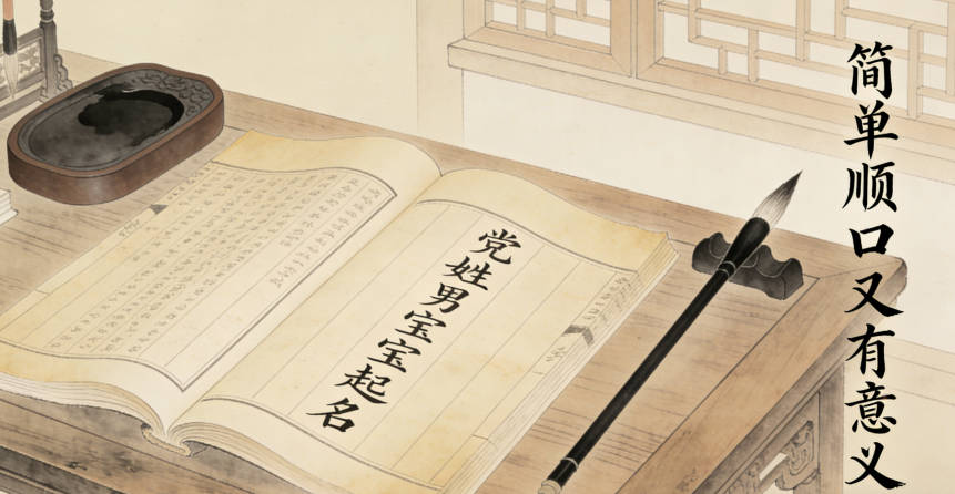 党姓简单顺口的男孩名字