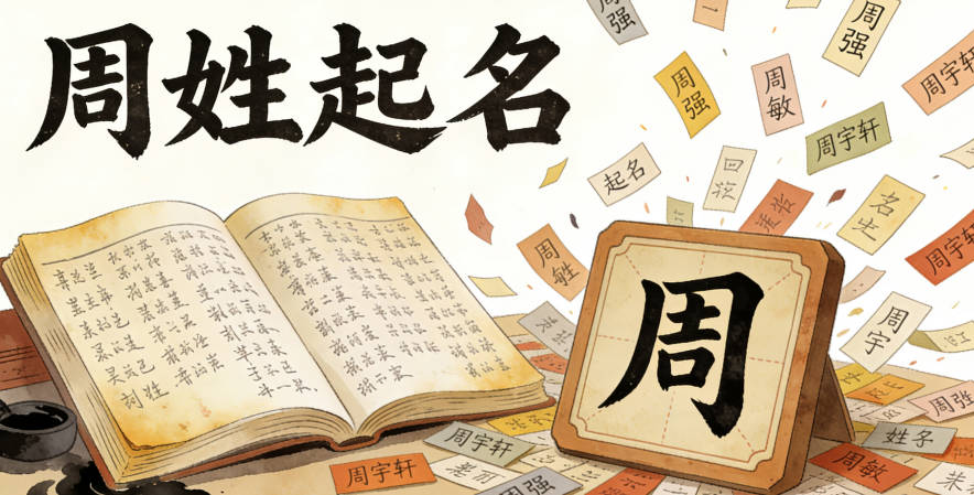 姓周起名本来就因为姓氏常见容易重名