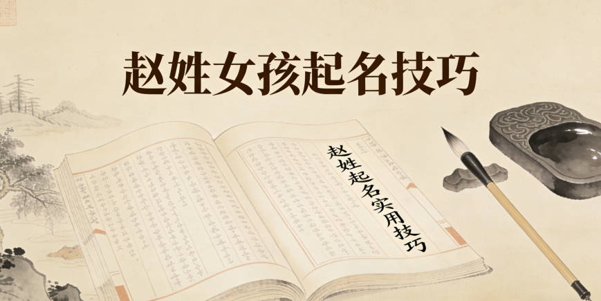 今天就来分享一些赵姓起名女孩的实用技巧
