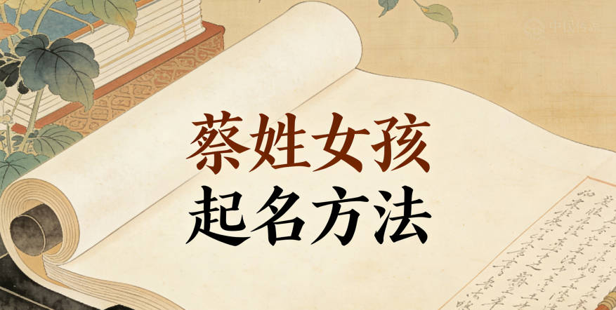 今天就来聊聊怎么给蔡姓女孩起名字才既好听又有寓意