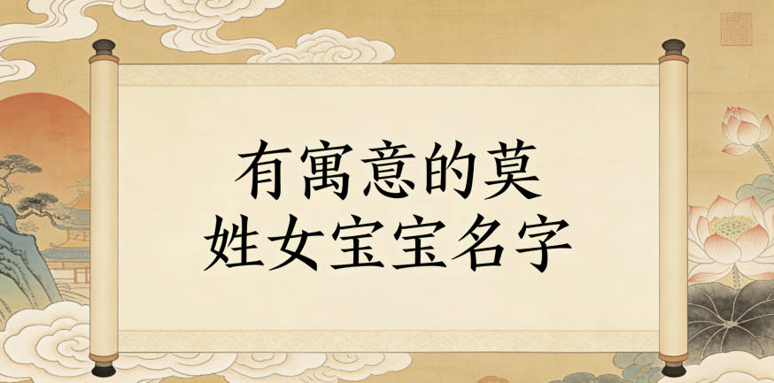 有寓意的莫姓女宝宝名字大全