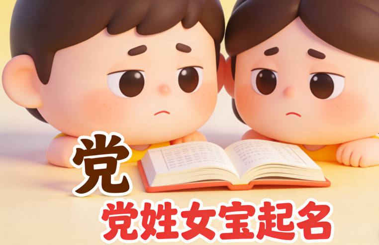 给党姓女宝起个好名字可真是件头疼事——既要寓意吉祥,又要好听好写