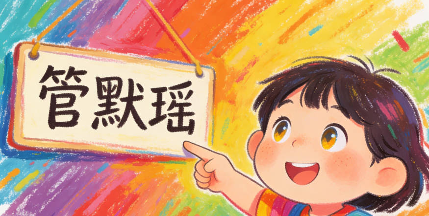 管默瑶,读起来抑扬顿挫,既有韵律美又独特