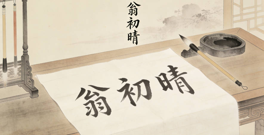 我建议改成翁初晴,初晴代表雨后初晴,清新乐观