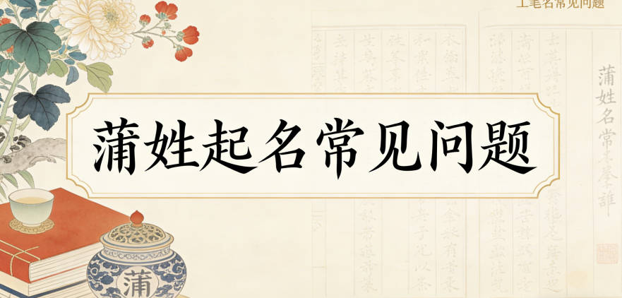 这其实是蒲姓起名里常见的问题,很多家长在给蒲姓女孩起名时都容易忽略姓氏与名字的声调适配