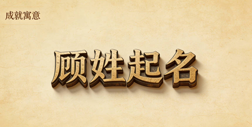顾姓男宝宝起名寓意未来有成就