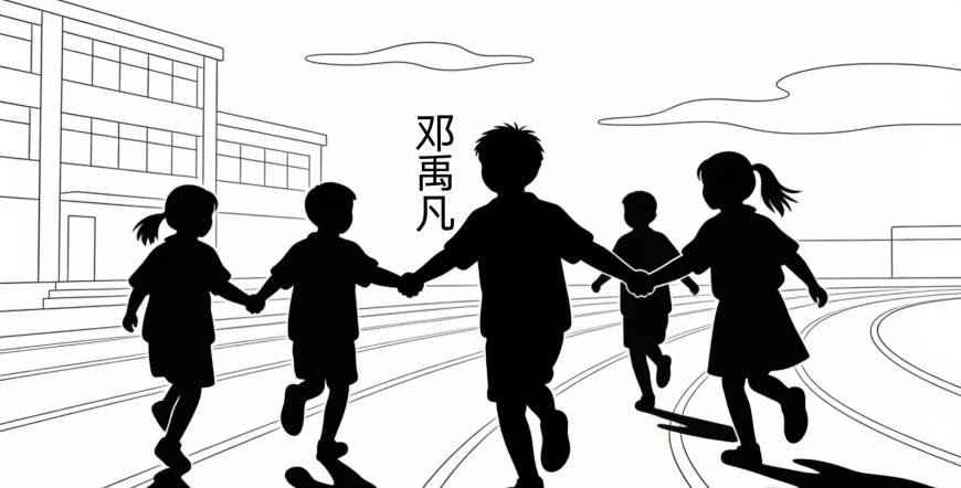 换成邓禹凡,凡字显谦逊,孩子朋友变多了