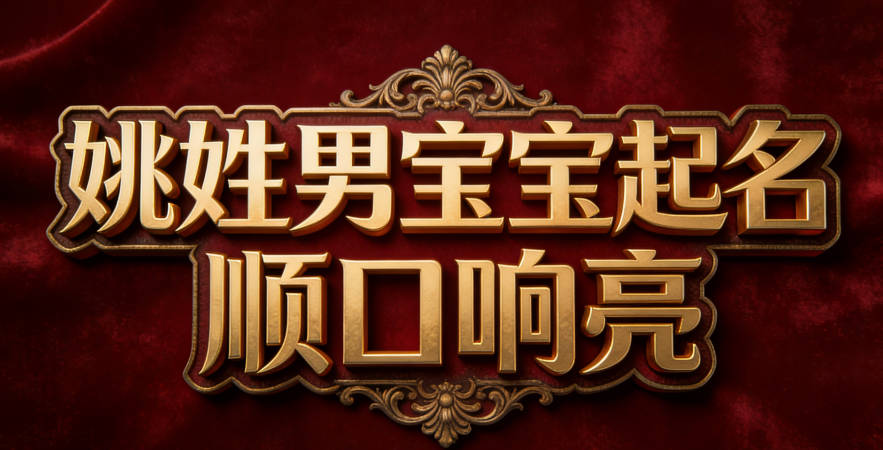 姚姓男宝宝起名顺口响亮