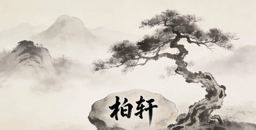 姚柏轩,柏代表坚韧品格,轩代表气度,既积极向上,又不功利