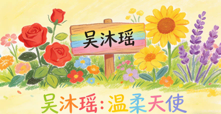 吴沐瑶,沐有润泽他人的意思,瑶像美玉一样纯净