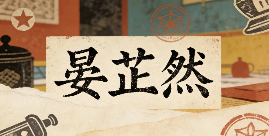 晏芷然,既独特又不生僻