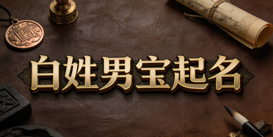 有寓意的白姓男宝宝名字大全