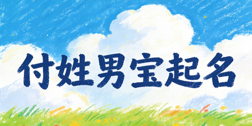 付姓男宝宝起名寓意聪明才智
