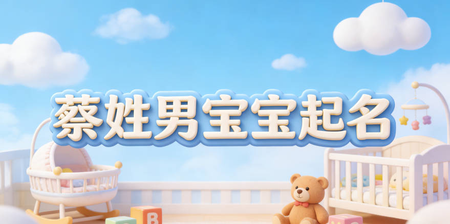 蔡姓男宝宝起名顺口响亮