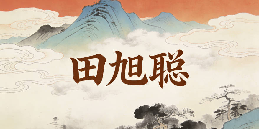 田旭聪,旭来自旭日东升,聪来自经典里的智慧