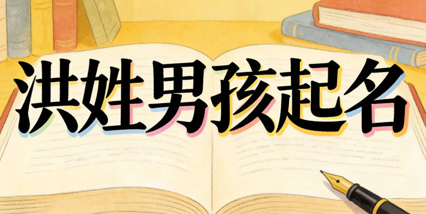 洪姓男孩起名大全