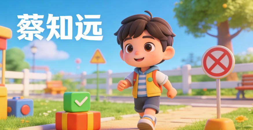 蔡知远,既保留了知字的寓意,又避开了谐音问题