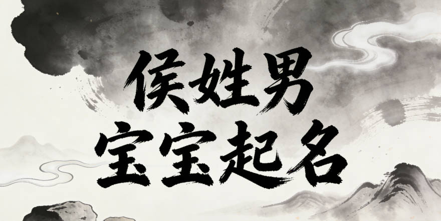 侯姓男宝宝起名寓意好的名字推荐