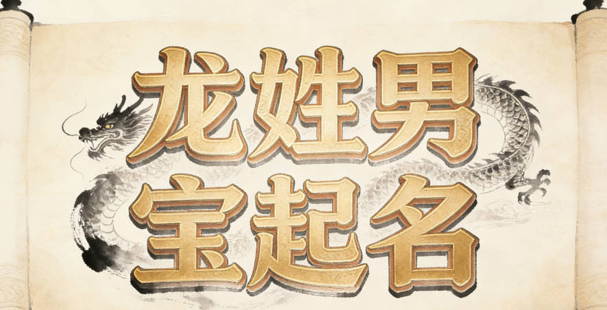 龙姓男宝宝起名寓意聪明才智