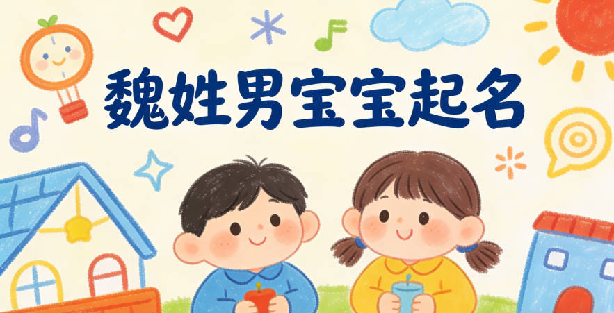 魏姓男宝宝起名寓意好的名字推荐