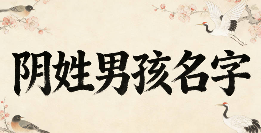 大气的阴姓男孩名字