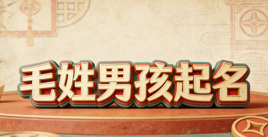 寓意吉祥的毛姓男宝宝名字精选