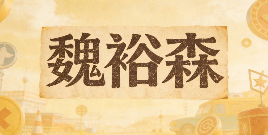 魏裕森，裕有富足之意，森代表生机