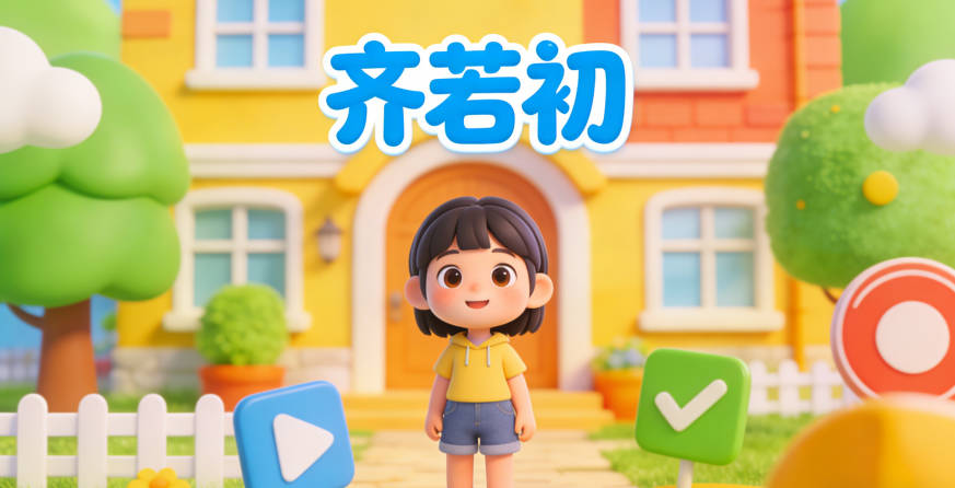 齐若初,初代表纯净初始,没有消极联想